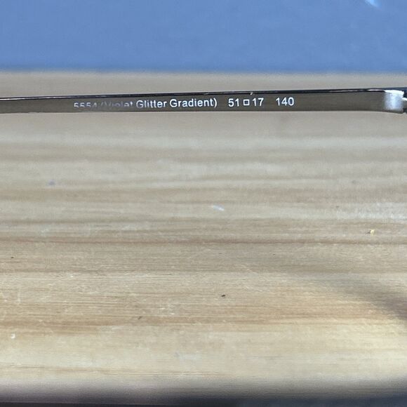Coach Glasses Frames Only - Mod 5554 Violet Glitter Gradient HC6142 51 17 140 - Picture 6 of 7